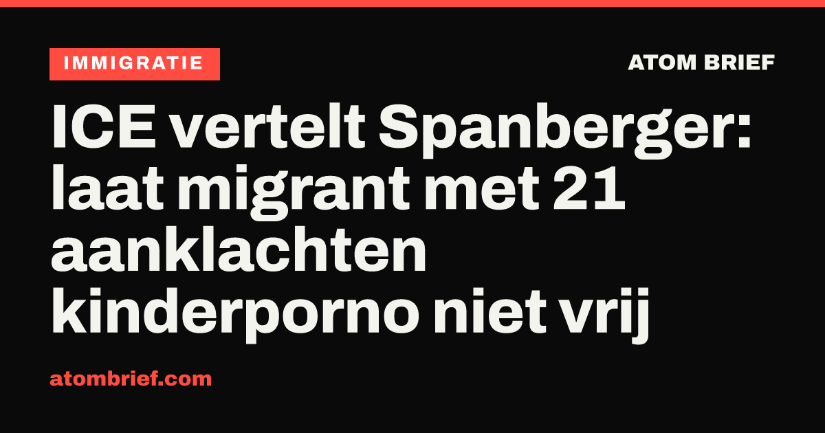 ICE vertelt Spanberger: laat migrant met 21 aanklachten kinderporno niet vrij