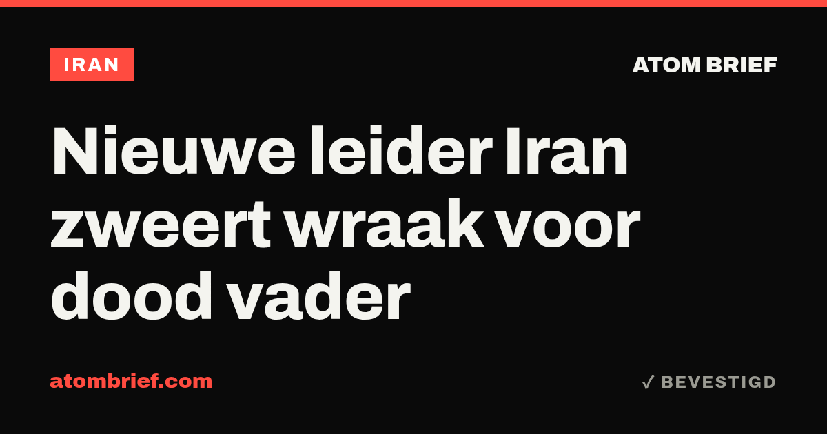 Nieuwe leider Iran zweert wraak voor dood vader