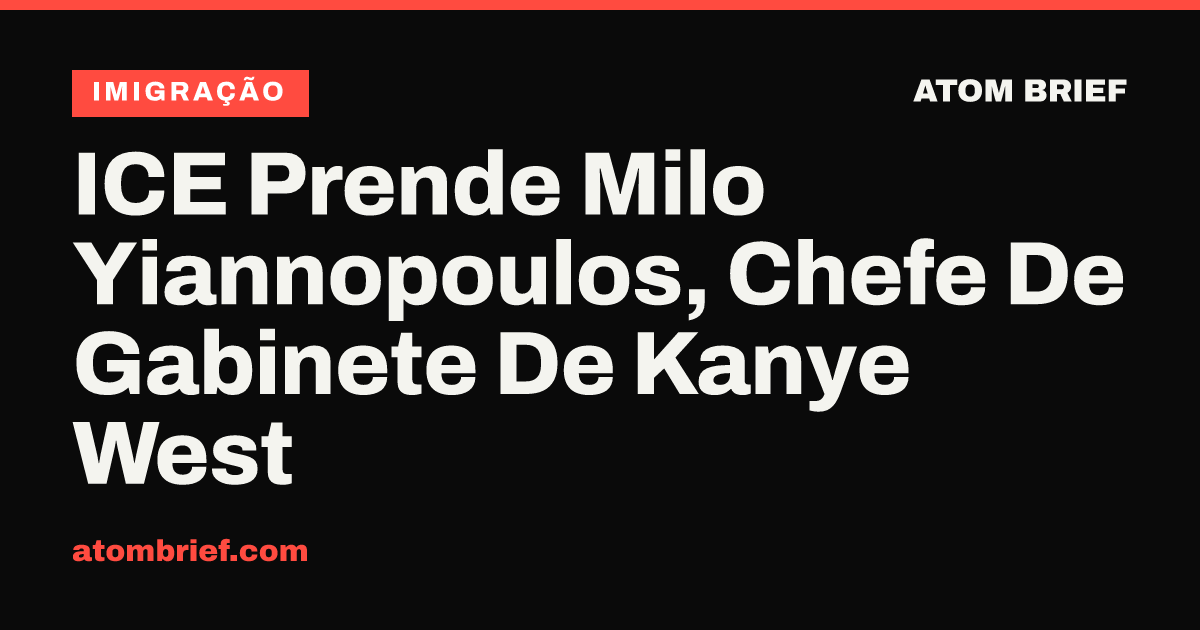 ICE Prende Milo Yiannopoulos, Chefe De Gabinete De Kanye West