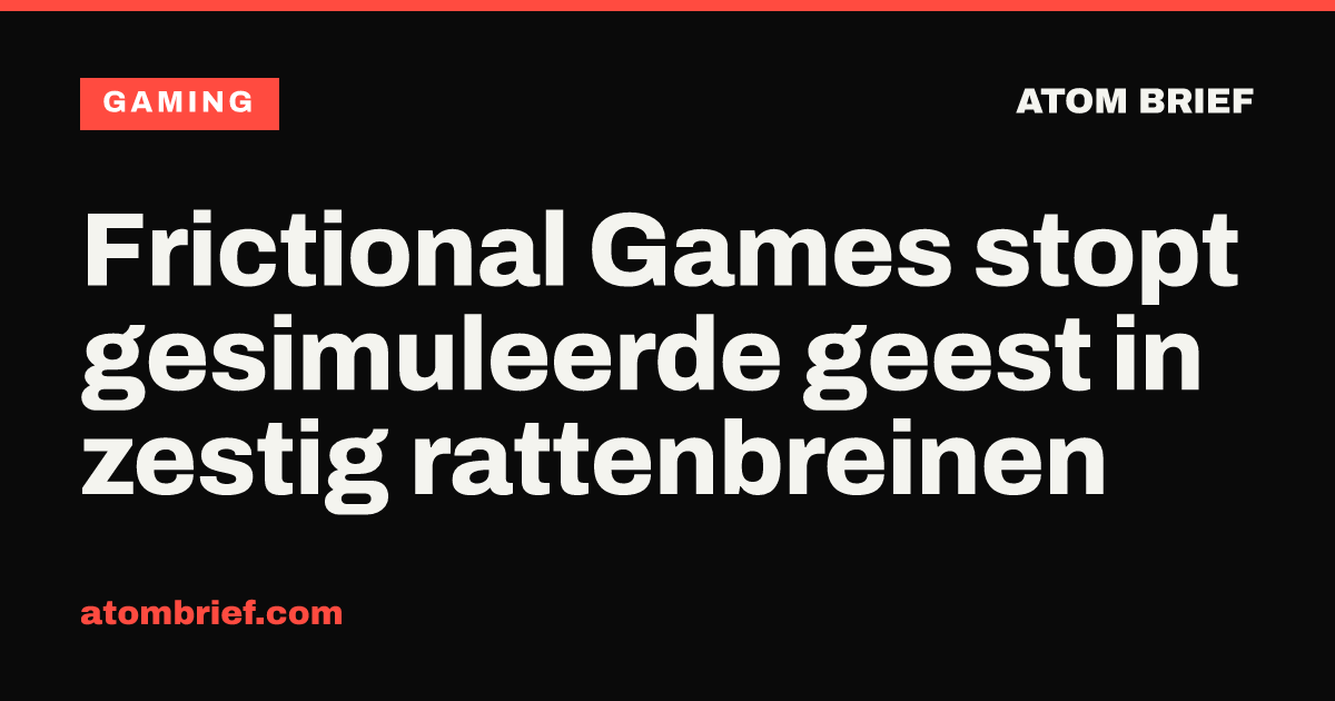 Frictional Games stopt gesimuleerde geest in zestig rattenbreinen
