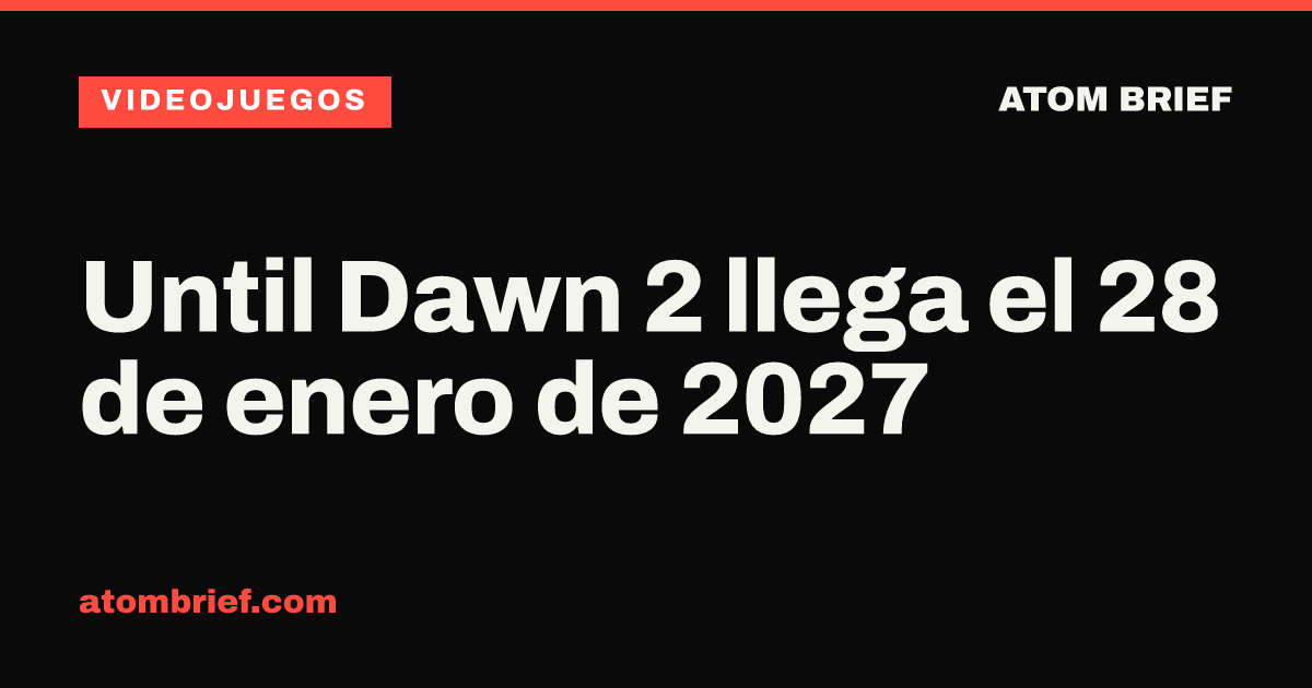 Until Dawn 2 llega el 28 de enero de 2027