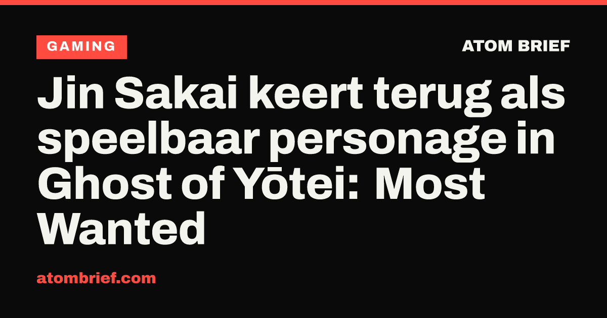 Jin Sakai keert terug als speelbaar personage in Ghost of Yōtei: Most Wanted