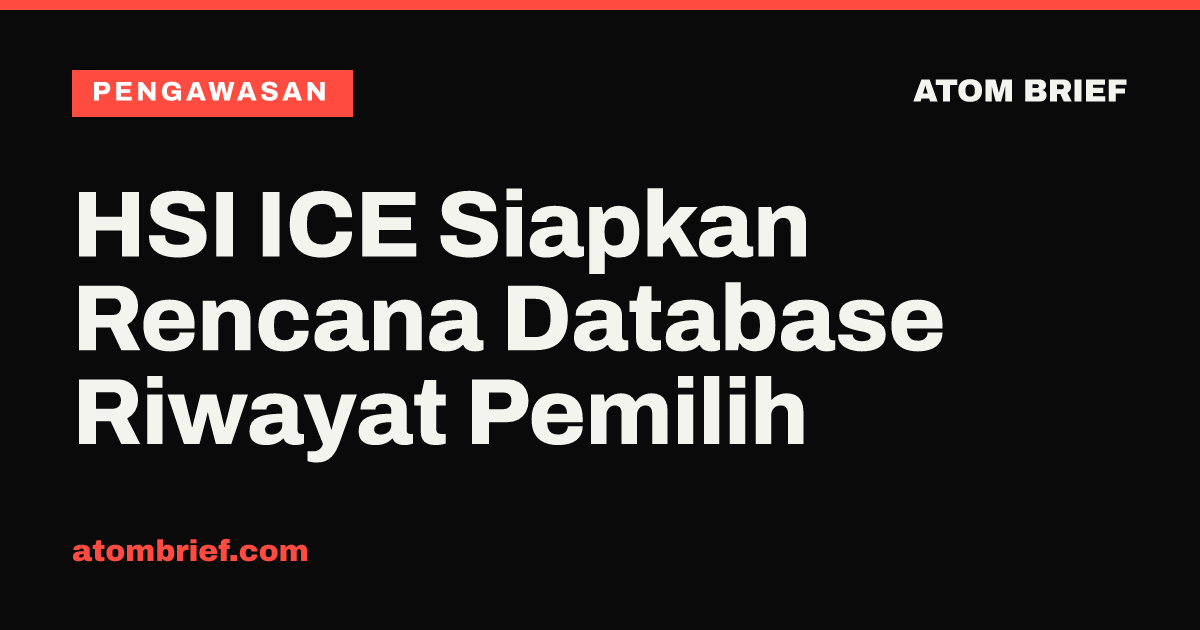 HSI ICE Siapkan Rencana Database Riwayat Pemilih