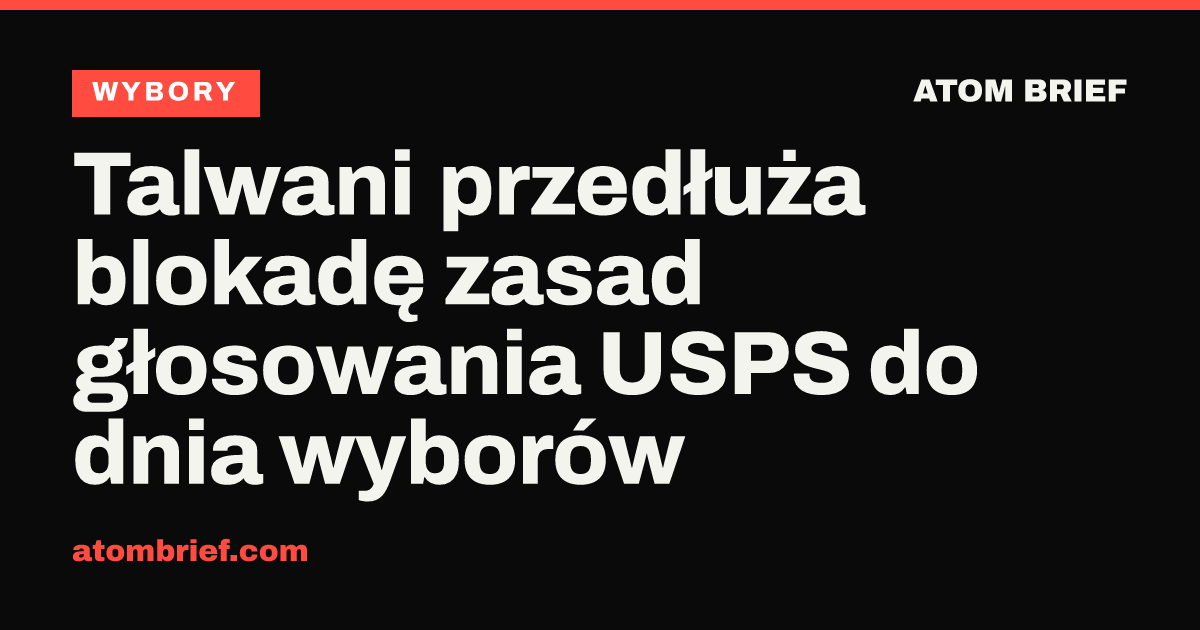 Talwani przedłuża blokadę zasad głosowania USPS do dnia wyborów