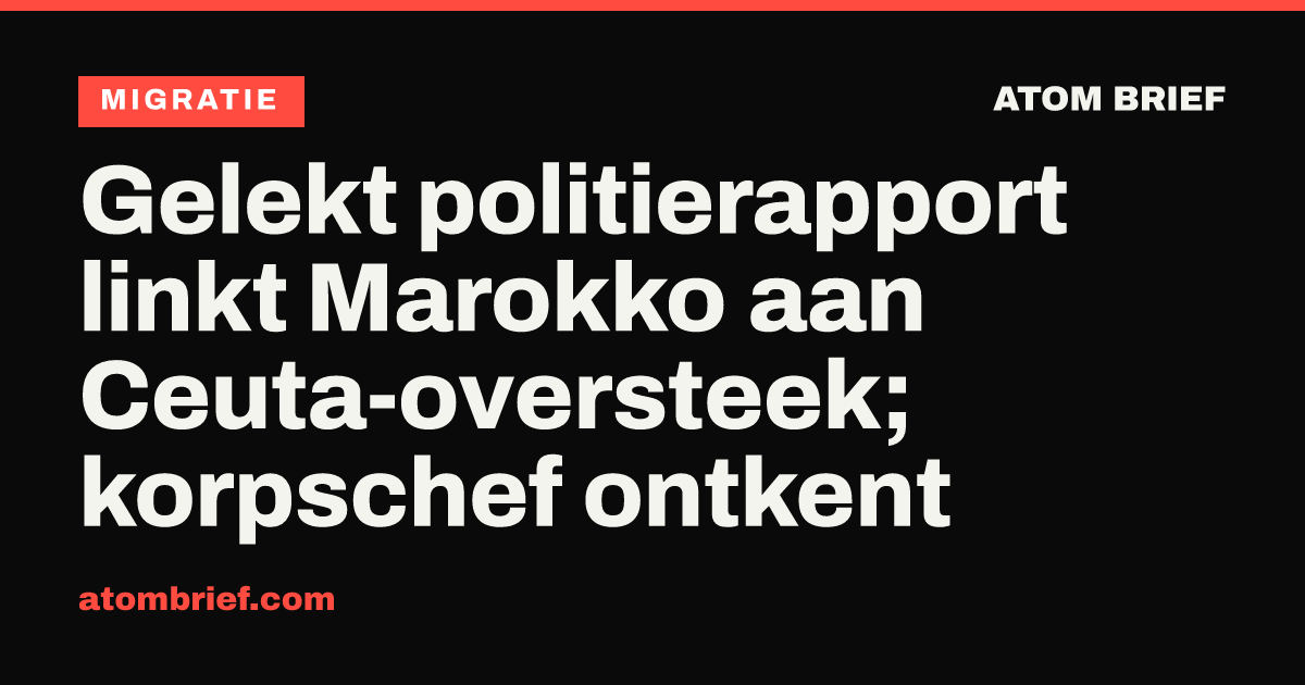 Gelekt politierapport linkt Marokko aan Ceuta-oversteek; korpschef ontkent