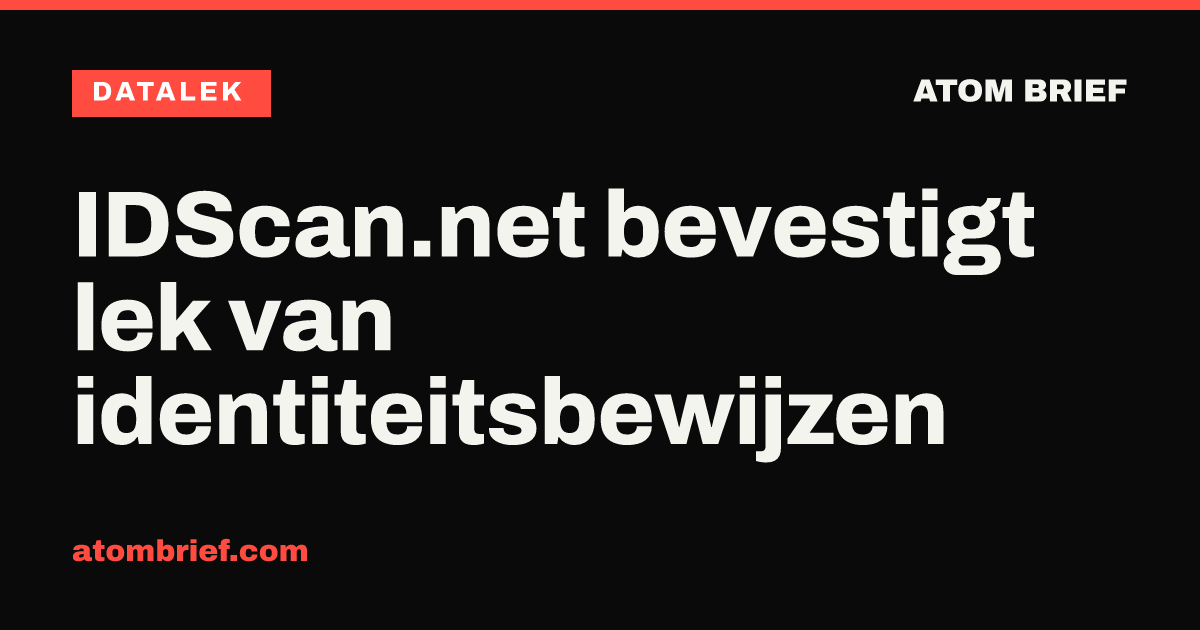 IDScan.net bevestigt lek van identiteitsbewijzen