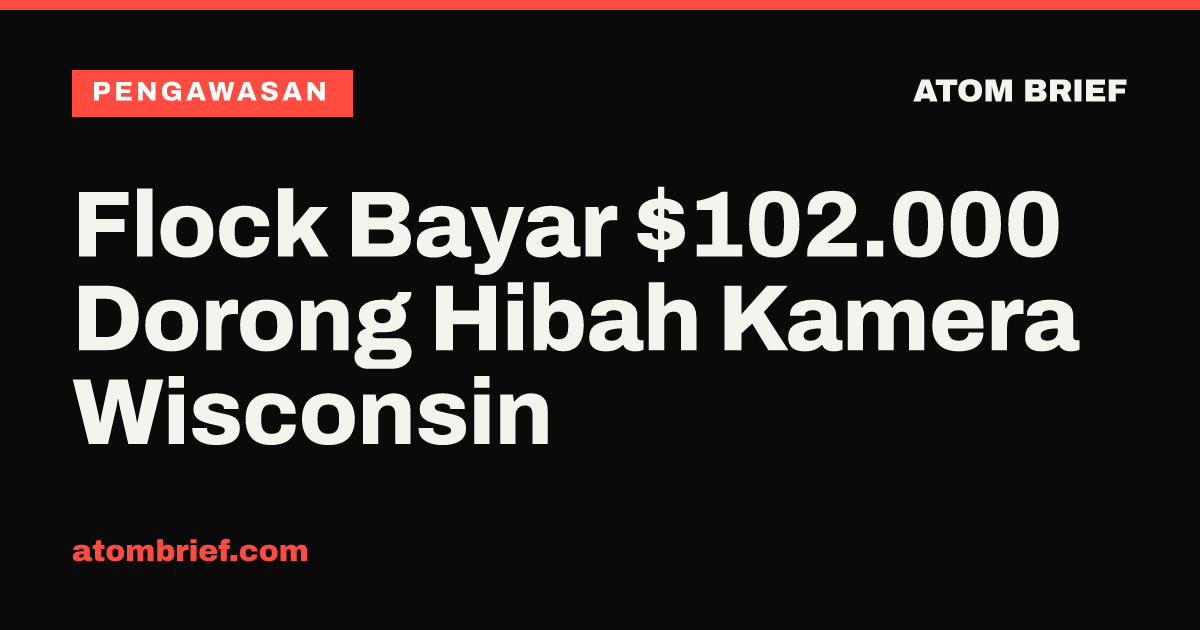 Flock Bayar $102.000 Dorong Hibah Kamera Wisconsin