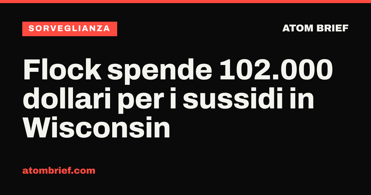 Flock spende 102.000 dollari per i sussidi in Wisconsin