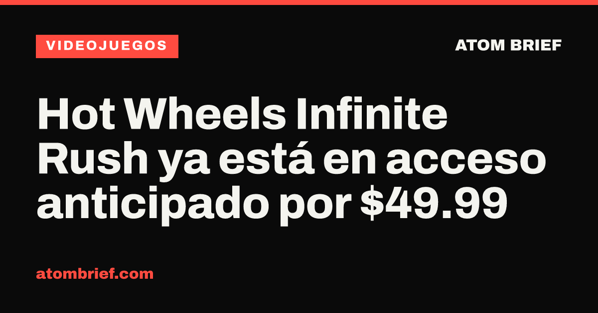 Hot Wheels Infinite Rush ya está en acceso anticipado por $49.99