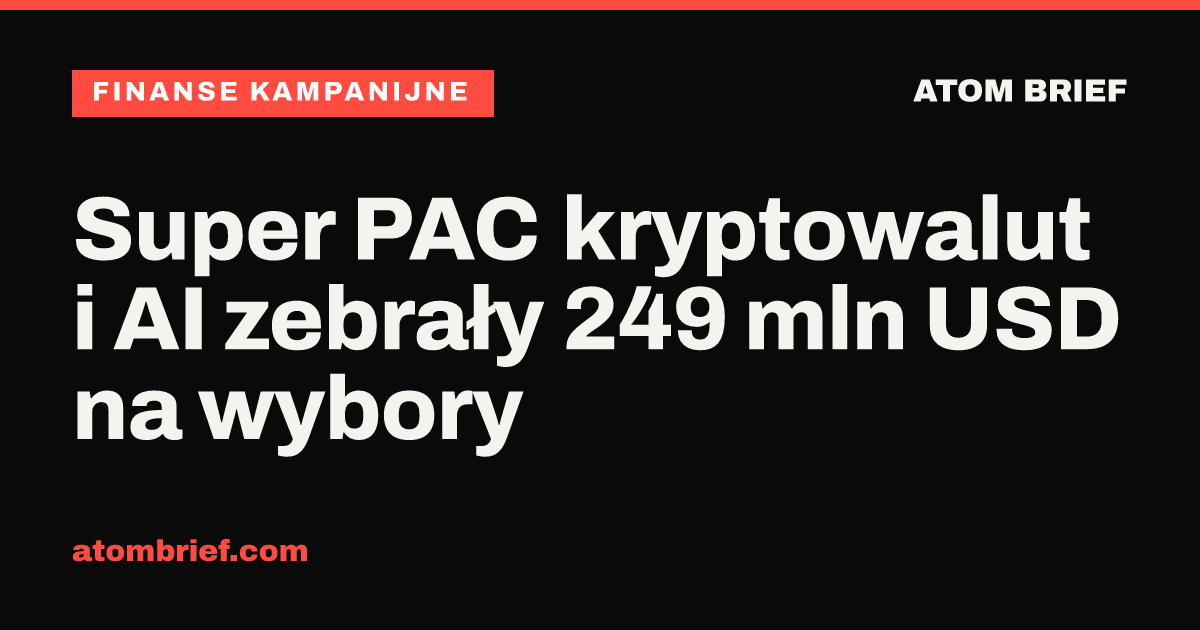 Super PAC kryptowalut i AI zebrały 249 mln USD na wybory