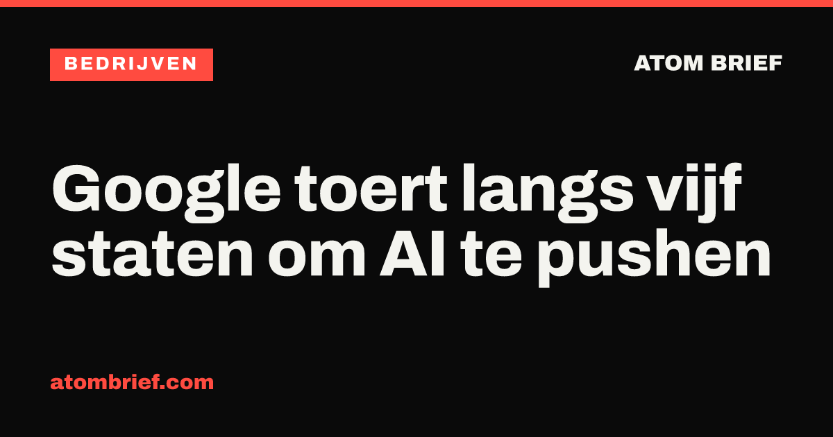 Google toert langs vijf staten om AI te pushen