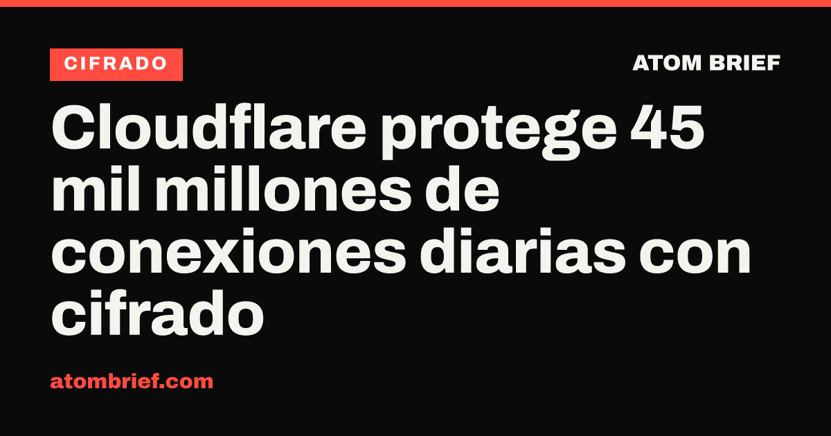 Cloudflare protege 45 mil millones de conexiones diarias con cifrado