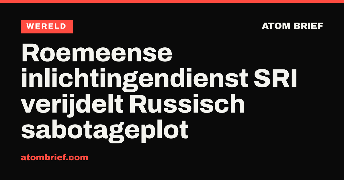 Roemeense inlichtingendienst SRI verijdelt Russisch sabotageplot