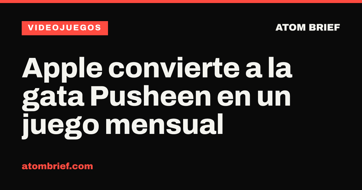 Apple convierte a la gata Pusheen en un juego mensual
