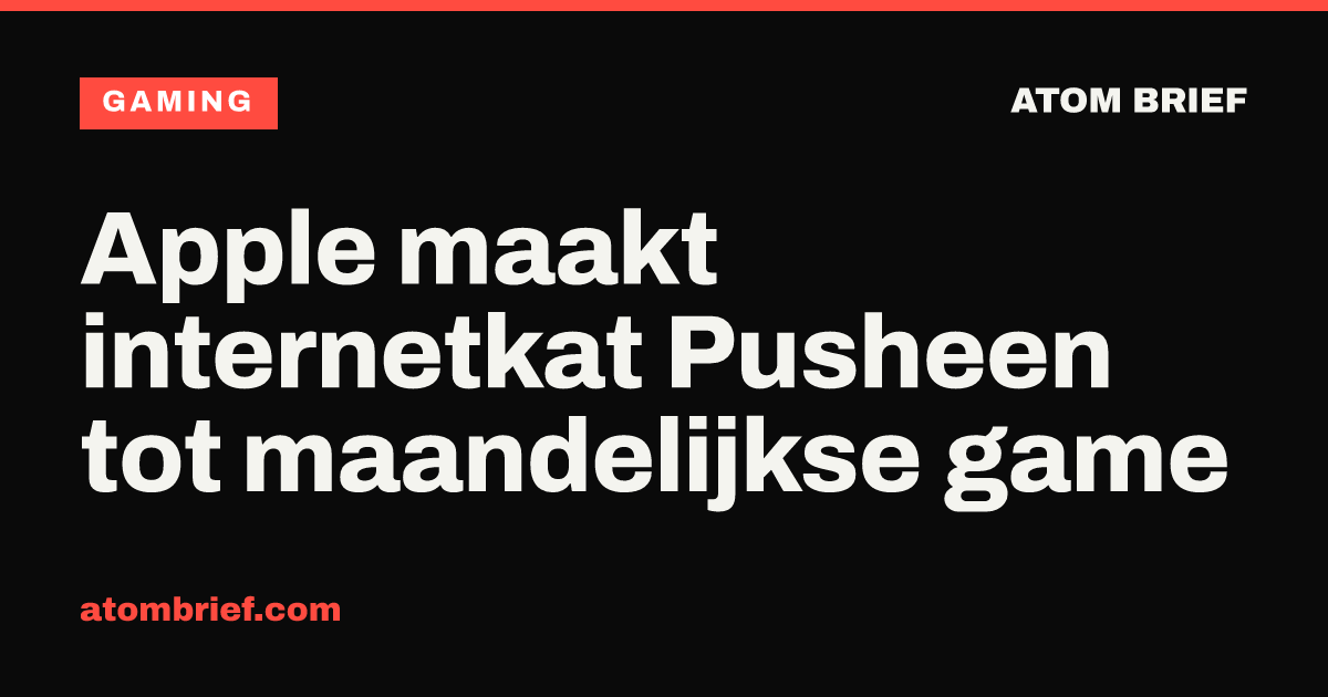 Apple maakt internetkat Pusheen tot maandelijkse game