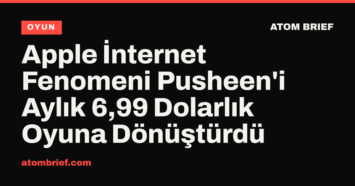 Apple İnternet Fenomeni Pusheen'i Aylık 6,99 Dolarlık Oyuna Dönüştürdü