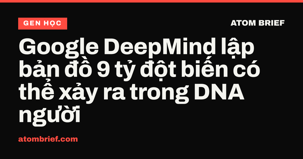 Google DeepMind lập bản đồ 9 tỷ đột biến có thể xảy ra trong DNA người