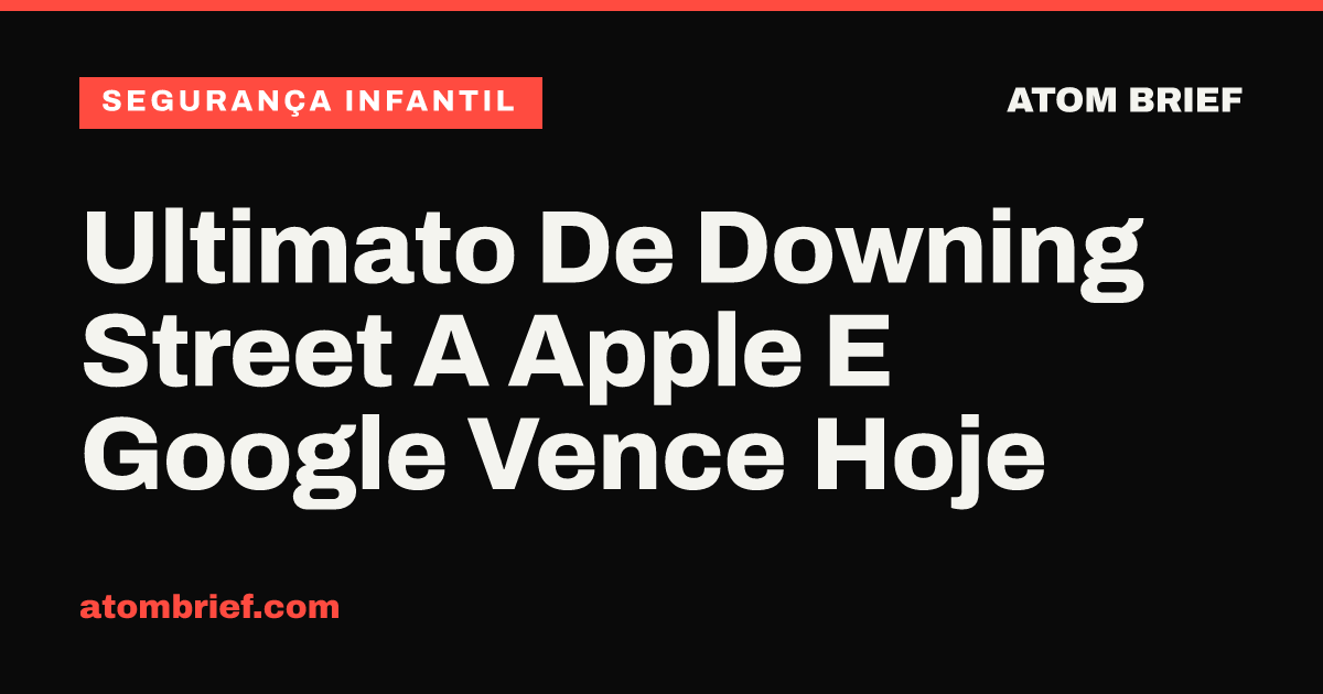 Ultimato De Downing Street A Apple E Google Vence Hoje