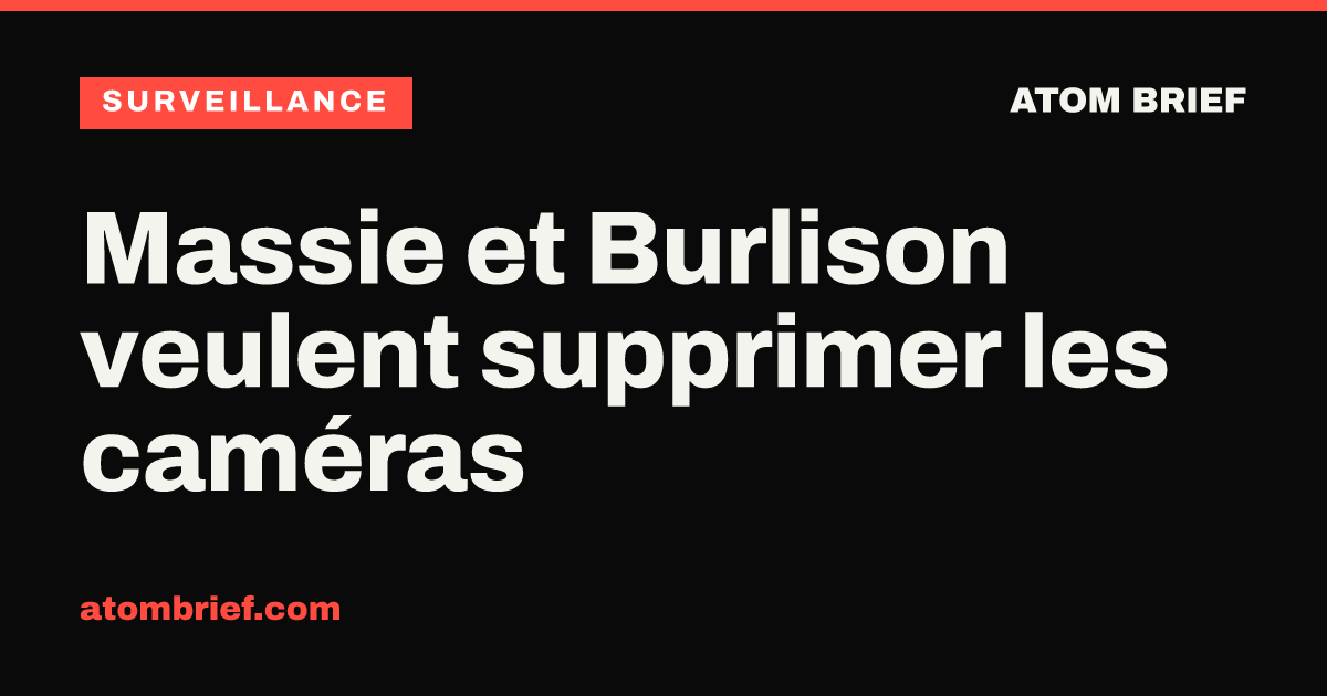 Massie et Burlison veulent supprimer les caméras