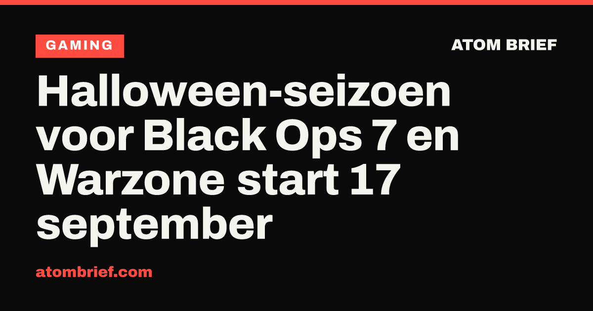 Halloween-seizoen voor Black Ops 7 en Warzone start 17 september
