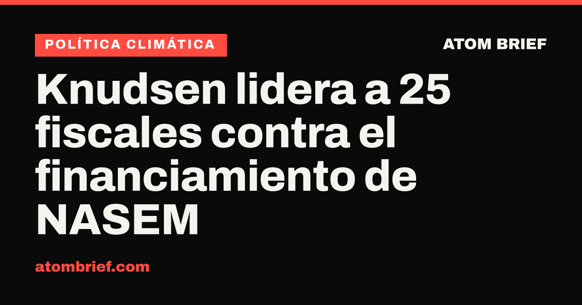 Knudsen lidera a 25 fiscales contra el financiamiento de NASEM
