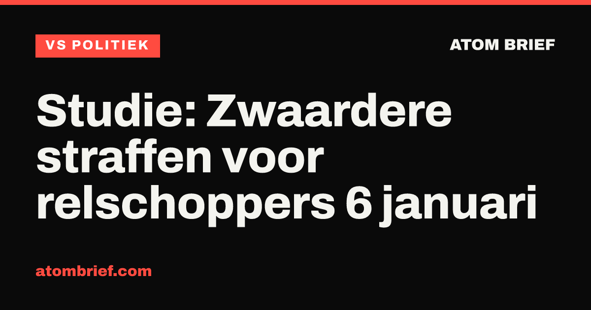 Studie: Zwaardere straffen voor relschoppers 6 januari