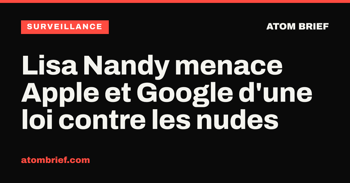 Lisa Nandy menace Apple et Google d'une loi contre les nudes