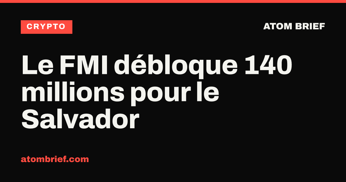 Le FMI débloque 140 millions pour le Salvador