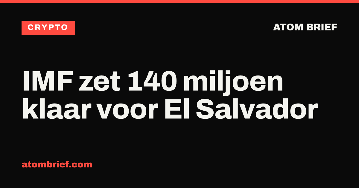 IMF zet 140 miljoen klaar voor El Salvador