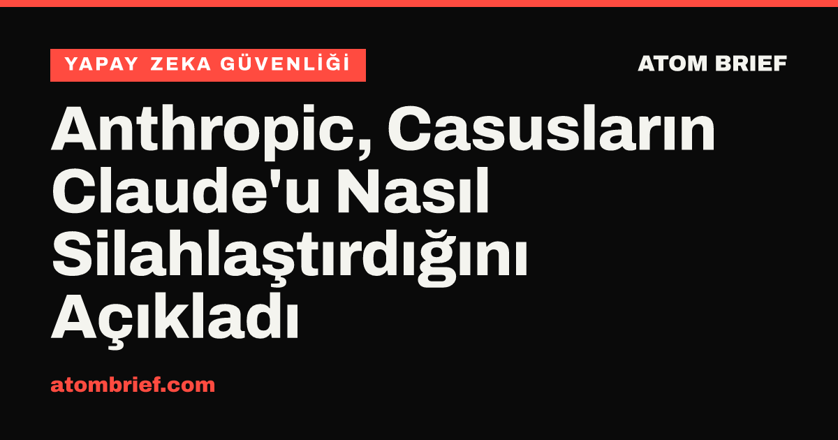 Anthropic, Casusların Claude'u Nasıl Silahlaştırdığını Açıkladı