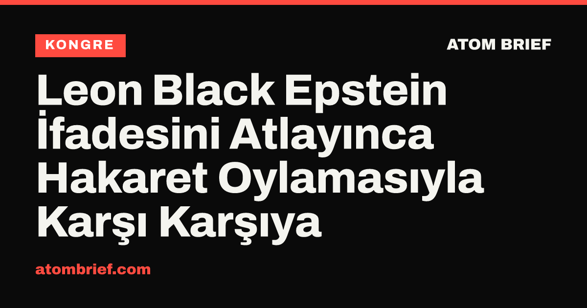 Leon Black Epstein İfadesini Atlayınca Hakaret Oylamasıyla Karşı Karşıya