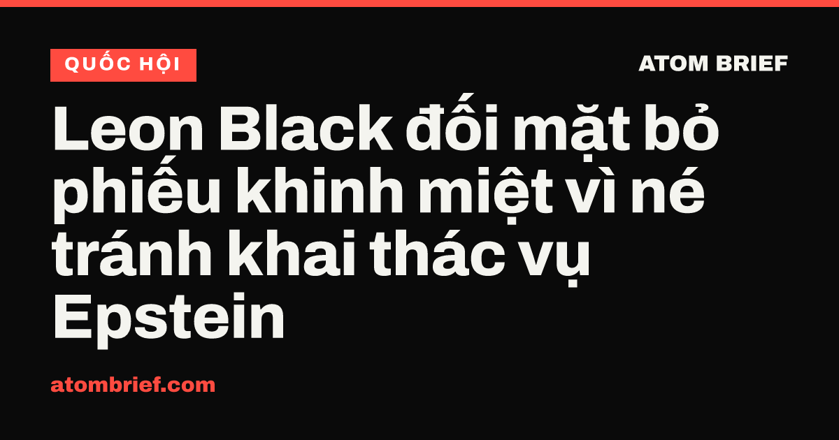 Leon Black đối mặt bỏ phiếu khinh miệt vì né tránh khai thác vụ Epstein