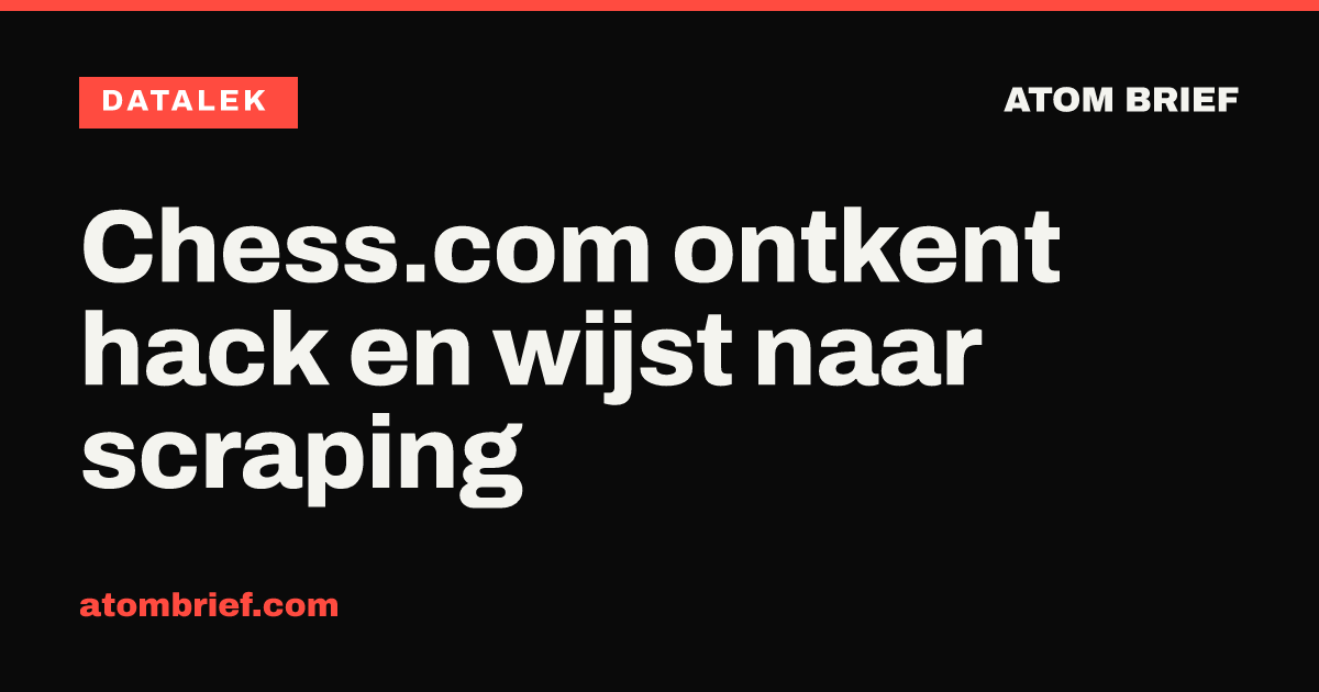Chess.com ontkent hack en wijst naar scraping