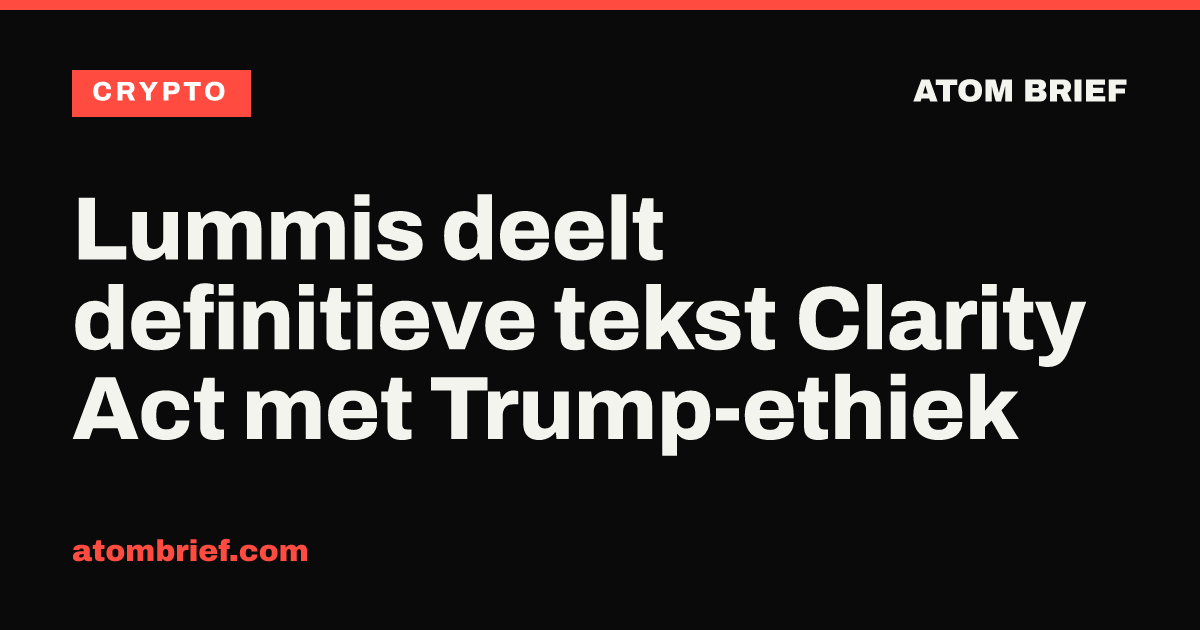 Lummis deelt definitieve tekst Clarity Act met Trump-ethiek