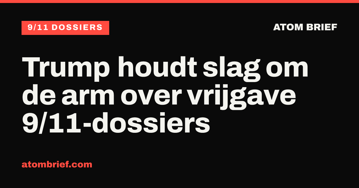 Trump houdt slag om de arm over vrijgave 9/11-dossiers