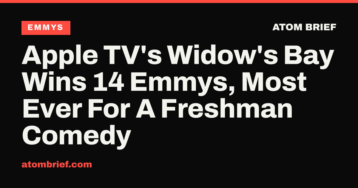 Apple TV's Widow's Bay Wins 14 Emmys, Most Ever For A Freshman Comedy