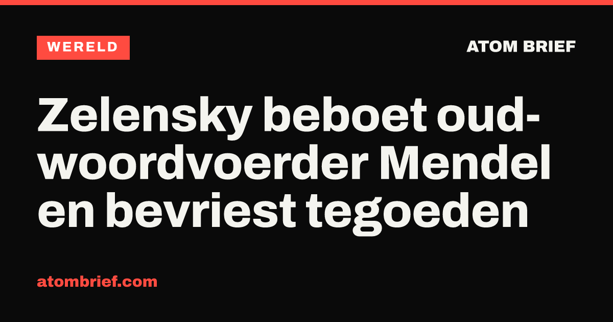 Zelensky beboet oud-woordvoerder Mendel en bevriest tegoeden