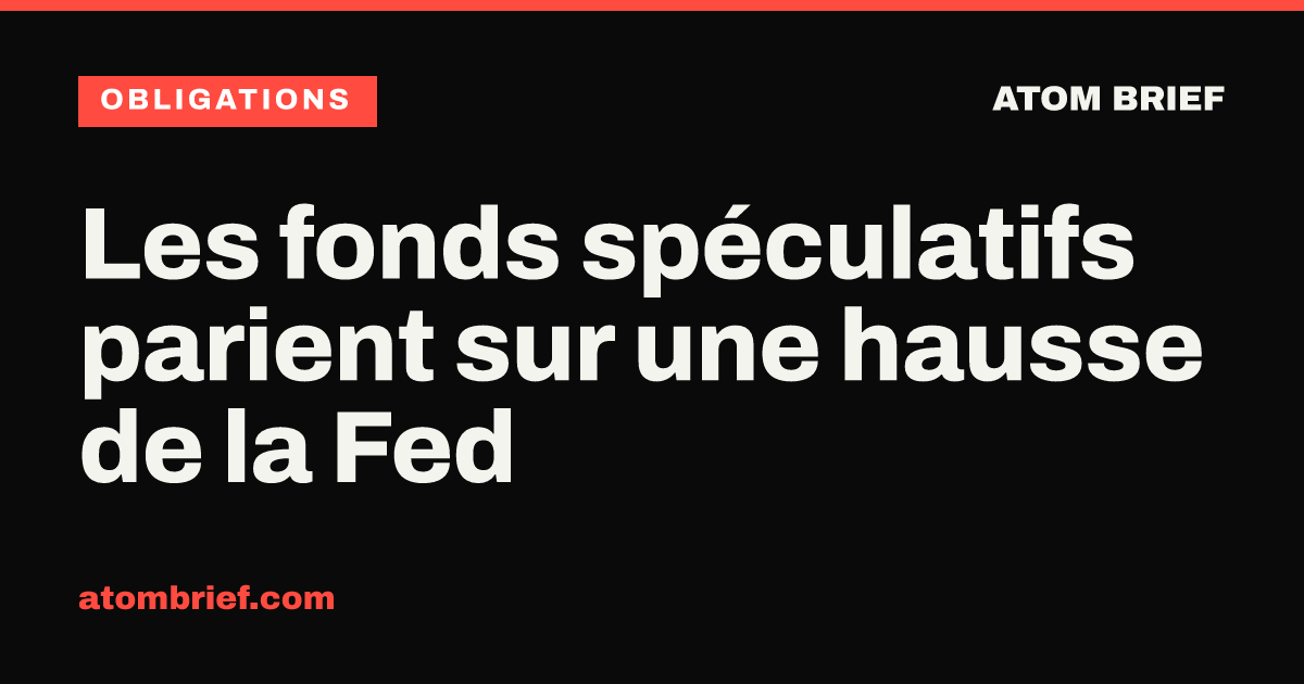 Les fonds spéculatifs parient sur une hausse de la Fed