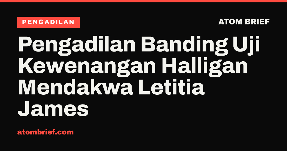 Pengadilan Banding Uji Kewenangan Halligan Mendakwa Letitia James