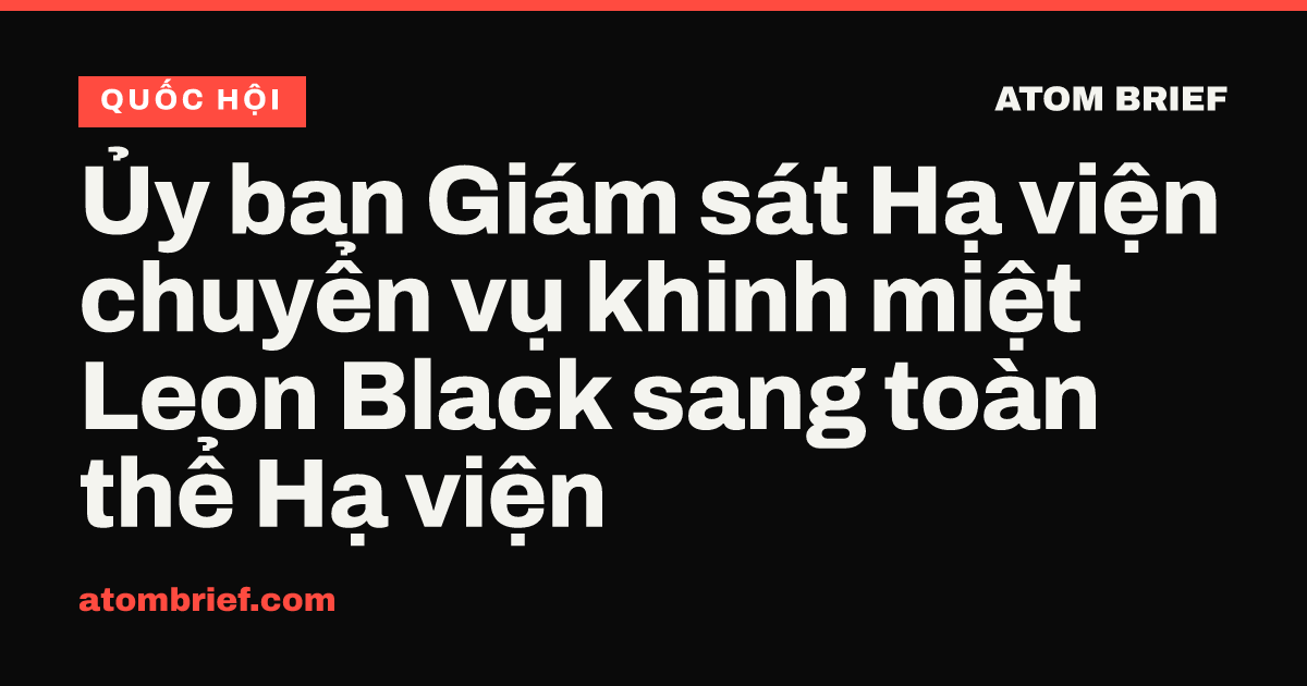 Ủy ban Giám sát Hạ viện chuyển vụ khinh miệt Leon Black sang toàn thể Hạ viện
