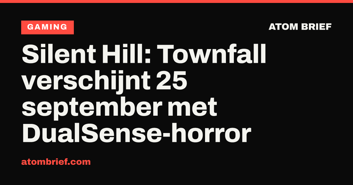 Silent Hill: Townfall verschijnt 25 september met DualSense-horror