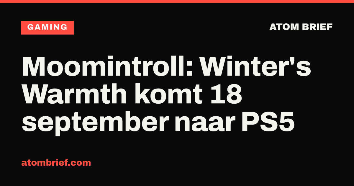Moomintroll: Winter's Warmth komt 18 september naar PS5