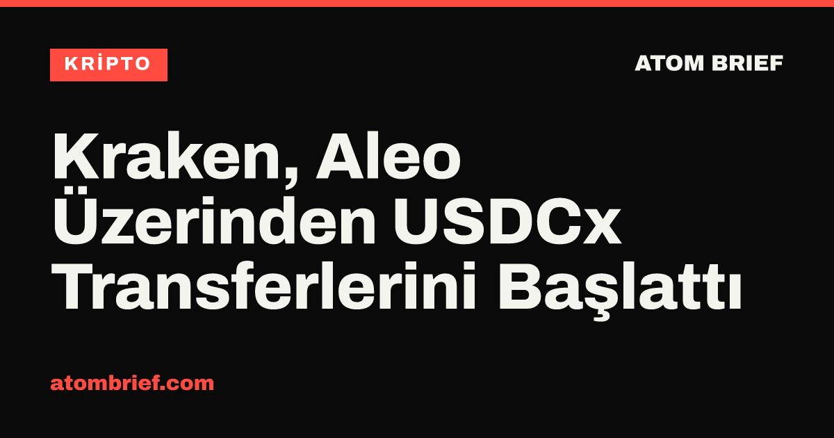 Kraken, Aleo Üzerinden USDCx Transferlerini Başlattı