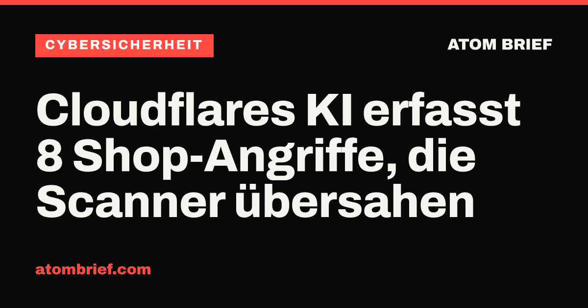 Cloudflares KI erfasst 8 Shop-Angriffe, die Scanner übersahen