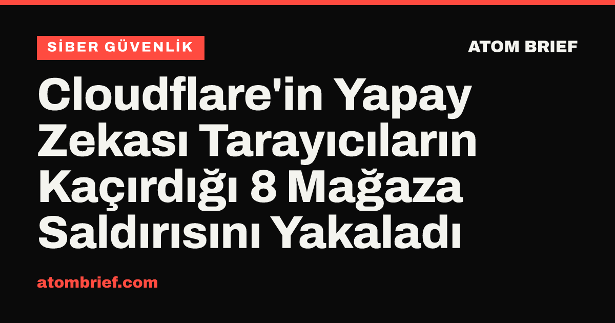 Cloudflare'in Yapay Zekası Tarayıcıların Kaçırdığı 8 Mağaza Saldırısını Yakaladı