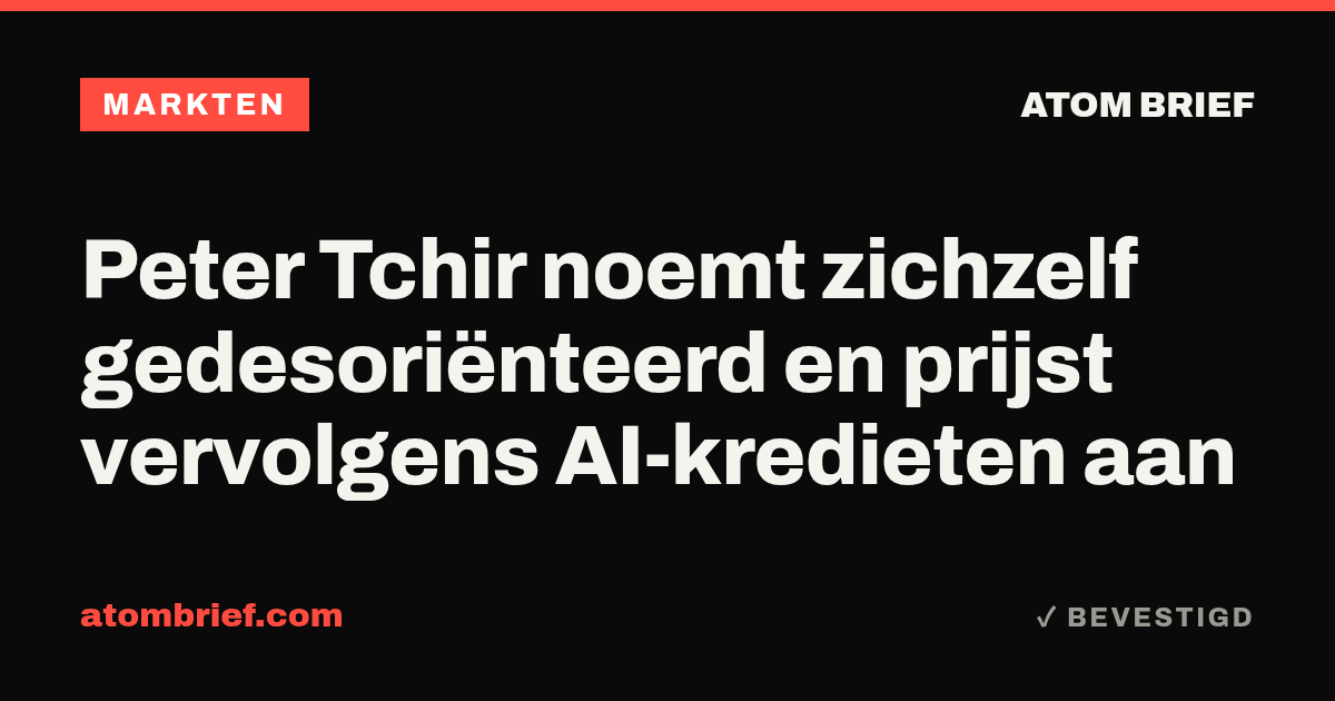 Peter Tchir noemt zichzelf gedesoriënteerd en prijst vervolgens AI-kredieten aan