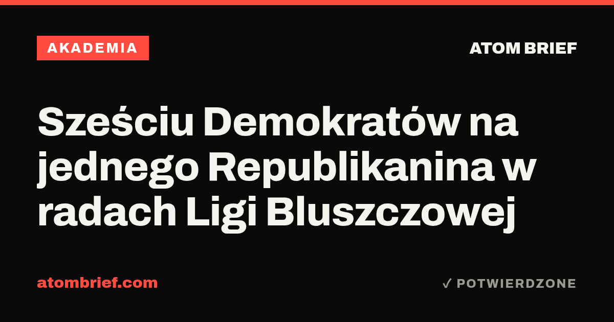 Sześciu Demokratów na jednego Republikanina w radach Ligi Bluszczowej