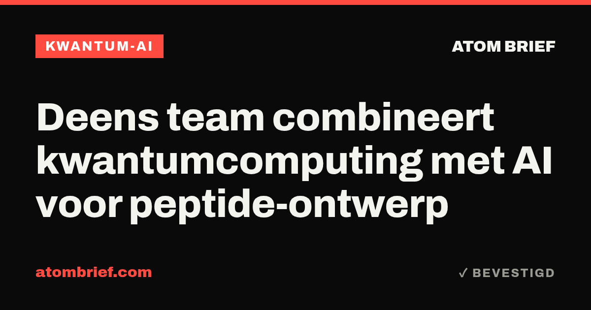 Deens team combineert kwantumcomputing met AI voor peptide-ontwerp
