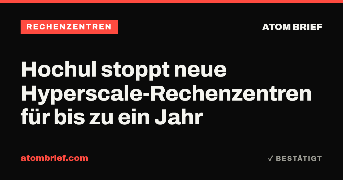Hochul stoppt neue Hyperscale-Rechenzentren für bis zu ein Jahr