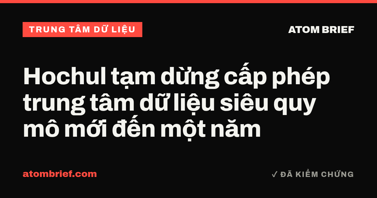 Hochul tạm dừng cấp phép trung tâm dữ liệu siêu quy mô mới đến một năm